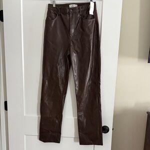 Vegan Leather 90’s Ultra High Rise Pants size 8L